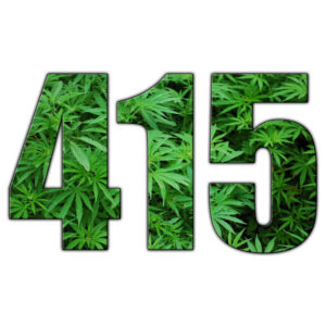 Mr. Kushington 415 premium cannabis jar with boutique label"